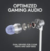Logitech Earphones G333 Wired in Ear Earphones with Mic (White)