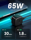 UGreen 65W USB C PD Charger Plug GaN Dual Type C Wall Power Adapter