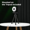 Ausdom Papalook PA552 Webcam Streaming with Ring Light and 2 Mics, Full HD 1080p and Tripod Included