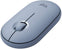 Logitech Mouse Pebble M350 Wireless Mouse with Bluetooth or USB - Silent, Slim Computer Mouse with Quiet Click for iPad, Laptop, Notebook, PC and Mac - (Blue Grey)