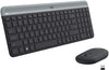 Logitech Combo MK470 Slim Wireless Keyboard and Mouse Combo - Low Profile Compact Layout, Ultra Quiet Operation, 2.4 GHz USB Receiver with Plug and Play Connectivity, Long Battery Life - (Graphite)