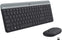 Logitech Combo MK470 Slim Wireless Keyboard and Mouse Combo - Low Profile Compact Layout, Ultra Quiet Operation, 2.4 GHz USB Receiver with Plug and Play Connectivity, Long Battery Life - (Graphite)