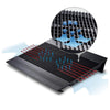 DeepCool N9 Black Pure Aluminum Panel Notebook Cooler, 6 Angle Adjustable – 180mm Fan | 1 Micro and 3 Regular USB Ports - Black (DP-N146-N9BK)