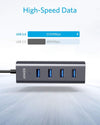 Anker USB C Hub, Aluminum USB C Adapter with 4 USB 3.0 Ports, for MacBook Pro