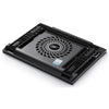 DeepCool N9 Black Pure Aluminum Panel Notebook Cooler, 6 Angle Adjustable – 180mm Fan | 1 Micro and 3 Regular USB Ports - Black (DP-N146-N9BK)