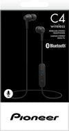 Pioneer C4 Wireless In-Ear Headphones (Bluetooth Headphones with Remote & Headset Mic, 6 hours playing time, Multi-Point) Black