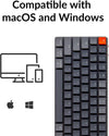 Keychron K3 Ultra-Slim 75% Layout Wireless Bluetooth/Wired USB Mechanical Keyboard, Hot Swappable Low-Profile Keychron White LED Backlit 84 Keys Keyboard for Mac Windows (Optical Blue) (K3D2)