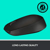 Logitech Mouse M170 Wireless Mouse, 2.4 GHz with USB Mini Receiver, Optical Tracking, 12-Months Battery Life, Ambidextrous PC/Mac/Laptop - Black