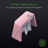 Razer Keycap Doubleshot PBT Upgrade Set for Mechanical & Optical Keyboards: Compatible with Standard 104/105 US and UK layouts - Quartz Pink