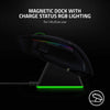 Razer Mouse Charging Dock Chroma: Magnetic Dock with Charge Status RGB Lighting - Anti-Slip Gecko Feet - Powered by Razer Chroma - Classic Black