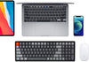 Keychron K4 Wireless Bluetooth/USB Wired Gaming Mechanical Keyboard, Compact 100 Keys RGB LED Backlit Gateron N-Key Rollover, Aluminum Frame for Mac Windows, Version 2 (Brown Switch) (K4C3)