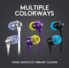 Logitech Earphones G333 Wired in Ear Earphones with Mic (Purple)