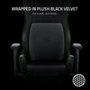 Razer Gaming Chair Support Lumbar Cushion: Fully-Sculpted Lumbar Curve - Memory Foam Padding - Black Velvet