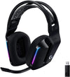 Logitech Headset G733 Lightspeed Wireless Gaming Headset with Suspension Headband, LIGHTSYNC RGB, Blue VO!CE mic Technology and PRO-G Audio Drivers - (Black)