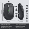Logitech Mouse MX Anywhere 3 Compact Performance Mouse, Wireless, Comfort, Fast Scrolling, Any Surface, Portable, 4000DPI, Customizable Buttons, USB-C, Bluetooth - (Graphite)