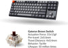 Keychron K8 Tenkeyless Wireless Mechanical Keyboard for Mac, White Backlight, Bluetooth, Multitasking, Type-C Wired Gaming Keyboard for Windows with Gateron (Brown Switch) (K8J3)