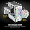 Corsair PC Case iCUE 220T RGB Airflow Tempered Glass Mid-Tower Smart Case, White