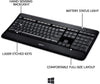 Logitech Keyboard K800 Wireless Illuminated Keyboard — Backlit Keyboard, Fast-Charging, Dropout-Free 2.4GHz Connection