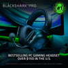 Razer Headset BlackShark V2 Pro Wireless Gaming Headset: THX 7.1 Spatial Surround Sound - 50mm Drivers - Detachable Mic - for PC, PS5, PS4, Switch, Xbox One, Xbox Series X|S - (Black)