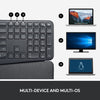 Logitech Keyboard ERGO K860 Wireless Ergonomic Keyboard - Split Keyboard, Wrist Rest, Natural Typing, Stain-Resistant Fabric, Bluetooth and USB Connectivity, Compatible with Windows/Mac