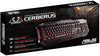 ASUS Gaming Keyboard Cerberus | Highly Durable, Long-Lasting PC Gaming Keyboard | Dome Switches | Splash-Proof & Anti-Slip | Multi-Color Backlight | Media Controls + 12 Programmable Keys | Black