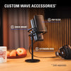 Elgato Wave 3 Premium USB Condenser Microphone and Digital Mixer for Streaming, Recording, Podcasting - Clipguard, Capacitive Mute, Plug & Play for PC / Mac