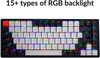 Keychron K2 75% Layout 84 Keys Hot-swappable with Gateron G Pro Red Switch/RGB Backlit for Windows Version 2 (K2C1H)