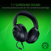 Razer Headset Kraken X Gaming Headset - 7.1 Surround Sound - Ultra-light - Classic Black