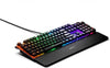 SteelSeries Keyboard Apex 5 Hybrid Mechanical Gaming Keyboard – Per-Key RGB Illumination – Aircraft Grade Aluminum Alloy Frame – OLED Smart Display (Hybrid Blue Switch)