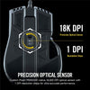 Corsair Mouse Ironclaw RGB - FPS and MOBA Gaming Mouse - 18,000 DPI Optical Sensor - Backlit RGB LED, Black