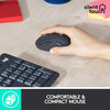 Logitech MK295 Wireless Mouse & Keyboard Combo with SilentTouch Technology, Full Numpad, Advanced Optical Tracking, Lag-Free Wireless, 90% Less Noise - Graphite