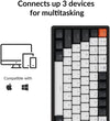 Keychron K2 75% Layout 84 Keys Hot-swappable with Gateron G Pro Brown Switch/RGB Backlit for Windows Version 2 (K2C3H)