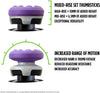 KontrolFreek Performance Thumbsticks FPS Freek Galaxy Performance Thumbsticks for Nintendo Switch, 1 Mid-Rise, 1 High-Rise Concave (Purple)