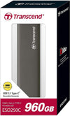 Transcend Portable SSD 960GB USB 3.1 Gen 2 USB Type-C ESD250C Solid State Drive (TS960GESD250C)