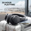 Anker Soundcore Life Q20 Hybrid Active Noise Cancelling Headphones, Wireless Over Ear Bluetooth Headphones, 40H Playtime, Hi-Res Audio, Deep Bass, Memory Foam Ear Cup (Black)