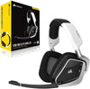 Corsair Headset VOID RGB Elite Wireless Premium Gaming Headset with 7.1 Surround Sound - Discord Certified - Works with PC, PS5 and PS4 - White (CA-9011202-NA)
