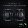 Razer Headset Nari Ultimate Wireless 7.1 Surround Sound Gaming Headset: THX Audio & Haptic Feedback - Auto-Adjust Headband - Chroma RGB - Retractable Mic - For PC, PS4, PS5 - (Black)