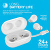 JLab JBuds Air True Wireless Signature Bluetooth Earbuds + Charging Case - White - IP55 Sweat Resistance - Bluetooth 5.0 Connection
