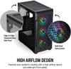 Corsair PC Case iCUE 220T RGB Airflow Tempered Glass Mid-Tower Smart Case - Black (CC-9011173-WW)