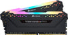 Corsair Vengeance RGB Pro 16GB (2 x 8GB) DDR4 DRAM 2666MHz C16 Memory Kit — Black