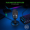 Razer Microphone Seiren Mini USB Streaming Microphone: Precise Supercardioid Pickup Pattern - Professional Recording Quality - Ultra-Compact Build - Heavy-Duty Tilting Stand - Shock Resistant - (Black)