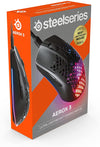 SteelSeries Mouse Aerox 3 Wired 2022 - Super Light Gaming Mouse - 8,500 CPI TrueMove Core Optical Sensor - Ultra-Lightweight 59g Water Resistant Design - Universal USB-C connectivity - Onyx