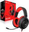 Corsair Headset HS35 - Stereo Gaming Headset - Memory Foam Earcups - Headphones Designed for Switch and Mobile – Red