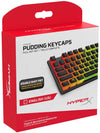 HyperX Pudding Keycaps - Double Shot PBT Keycap Set with Translucent Layer, for Mechanical Keyboards, Full 104 Key Set, OEM Profile, English (US) Layout - Black