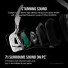 Corsair Headset VOID RGB Elite Wireless Premium Gaming Headset with 7.1 Surround Sound - Discord Certified - Works with PC, PS5 and PS4 - White (CA-9011202-NA)