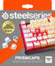 SteelSeries Keyboard PRISMCAPS - Double Shot Pudding-Style Keycaps - Durable PBT Thermoplastic - Compatible with a Wide Range of Mechanical Keyboards - White