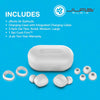 JLab JBuds Air True Wireless Signature Bluetooth Earbuds + Charging Case - White - IP55 Sweat Resistance - Bluetooth 5.0 Connection
