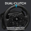 Logitech Racing Wheel G923 with Pedals for PS 5, PS4 and PC featuring TRUEFORCE up to 1000 Hz Force Feedback, Responsive Pedal, Dual Clutch Launch Control, and Genuine Leather Wheel Cover