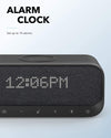 Anker Soundcore Wakey Bluetooth Speakers with Alarm Clock, Stereo Sound, FM Radio, White Noise, Qi Wireless Charger (Black)