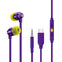 Logitech Earphones G333 Wired in Ear Earphones with Mic (Purple)